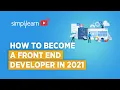 How To Become A Front End Developer In 2026 Front End Developer Roadmap 2026 Simplilearn