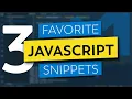 My 3 Favorite VS Code Snippets for Vanilla JavaScript