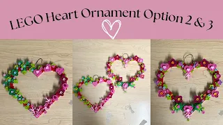 LEGO Heart Ornament (Option 2 &amp; 3) | 40638 | Speed Build