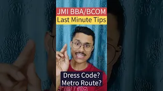 jamia bba bcom exam day guidelines out jmi entrance exam 2026 last minute tips 