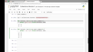 Collections Module - Counter Part 2