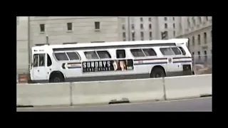 Classic WMATA Transit Fishbowl Flxible Buses in Washington DC 1996