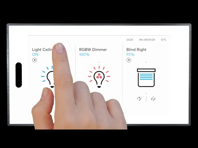 Pannello touch di controllo ambiente RT/U30.0.1-811 RoomTouch 5" KNX ABB, 2TMA200050W0007
