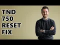 Resetting Rand McNally TND 750
