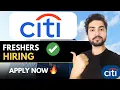 Citi Hiring Freshers Apply Now Multiple Opportunities