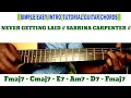 Download Lagu NEVER GETTING LAID // SABRINA CARPENTER // SIMPLE EASY INTRO TUTORIAL GUITAR CHORDS