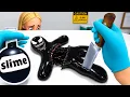 Cutting Open a VENOM Slime in Slime Lab VR