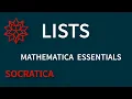 Lists in Mathematica Wolfram Language