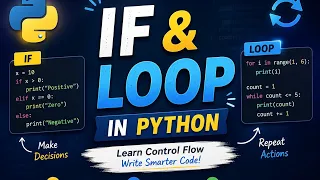 Python If Statement Loops Explained Learn if elif else for while for Beginners