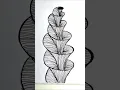 Zentangle Art for beginners Illusion art Simple zentangle Art