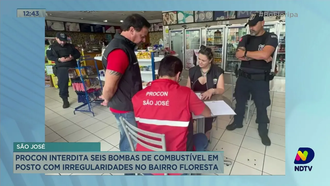 São José: Procon interdita seis bombas de combustível em posto com irregularidades