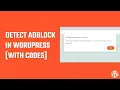 Detect AdBlock notify or show ad blocker alerts to visitors on WordPress No Plugins 51