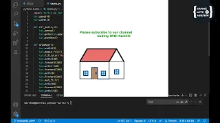 Very easy to Draw House using Python Turtle Graphics Python Turtle Graphics
