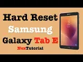 How to Factory Reset Samsung Tab E 2021 Hard Reset Samsung Tab E SM-T560NU NexTutorial