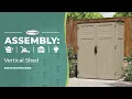 Suncast Vertical Shed Assembly