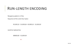 Lossless Compression Run Length Encoding