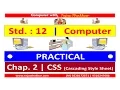 Std 12 Chap 2 CSS Cascading Style Sheet