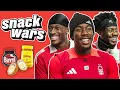 Lagu Nottingham Forest's Anthony Elanga, Ola Aina And Callum Hudson-Odoi Rate British Food | Snack Wars