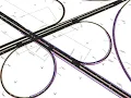 Cloverleaf Interchange 3D Traffic Simulation in Synchro