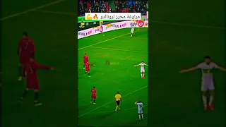 محرز يراوغ كريستيانو رونالدو     دندنها