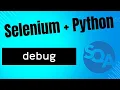 Selenium With Python How to use debugger to pause script and interact with browser PDB