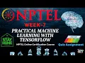 NPTEL Practical Machine Learning with Tensorflow Week 7 Quiz Assignment Solutions Swayam
