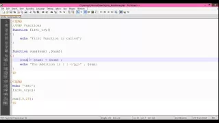 Chapter 11 PHP Functions
