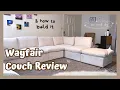 I bought a couch from Wayfair PRIYEN MODULAR SECTIONAL 6 PIECE Wayfair couch review building it