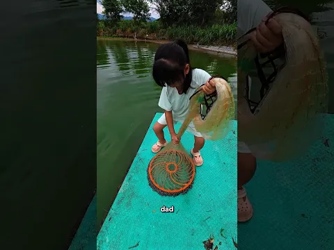 Can Little Sophia Catch Fish? ❓🎣🐟 #shorts #fishing
