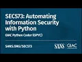SEC573 promo