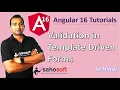 Validation in Template-Driven Forms in Angular 16 Angular Forms Angular 16 Tutorial in Hindi