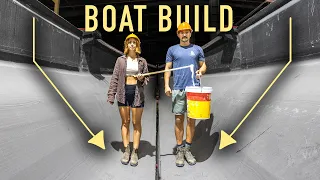 Gluing our New TRIMARAN Together! (Vietnam Factory)