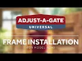 Adjust-A-Gate AG40 Universal Frameless All-In-One Complete Gate KitAG40 Installation