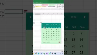Excel Date Picker