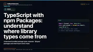 TypeScript with npm Packages Explained FullStack Masterclass TypeScript Course