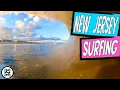 New Jersey Surfing Winter Storm PUMPING Surf RAW