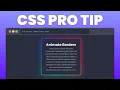 Learn CSS Border Animations in 2 Minutes