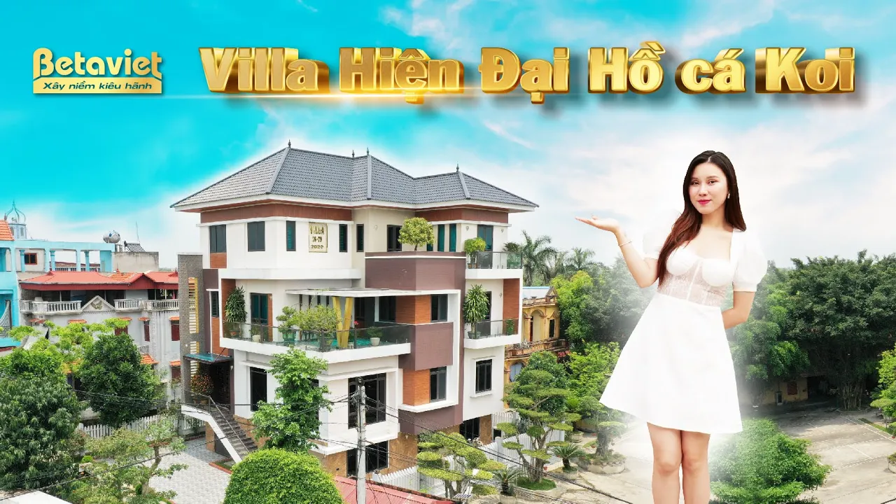 Thiết kế biệt thự hiện đại triệu đô với hồ cá Koi đắt giá bậc nhất