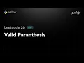 Leetcode 20 - Valid Paranthesis Python Tamil