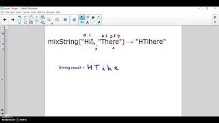 Solution to the mixString CodingBat question