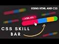 IT S COOL CSS Animated Skill Bar using HTML and CSS CSS Animation Effects CSS Skill Bar