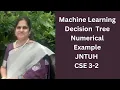Decision Tree examples Machine Learning JNTUH R18 CSE 3-2 Decision Tree Boolean functions