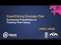 Quantifying Dinosaur Pee - Expressing Probabilities as Floating-Point Values in C