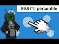Using an AUTOCLICKER to DESTROY the HUMAN BENCHMARK Test Aim Trainer