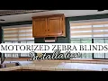 Installing Motorized Zebra Blinds
