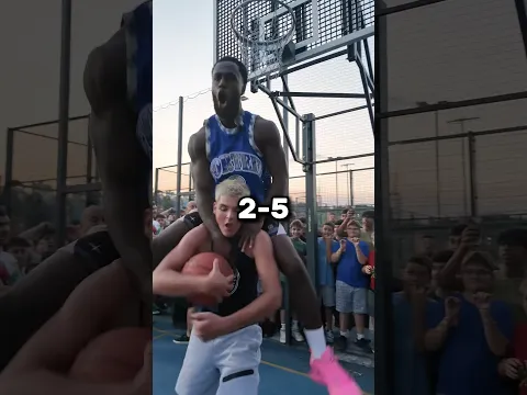 Is Malfoy A Match For MKB in this 1v1?! 🫣🤕🤣 #basketball #streetball #mk