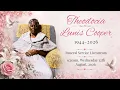 Theodocia Lunis Cooper Funeral Service Livestream