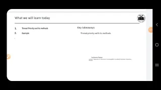 Lecture no 41 - Thread priority and its Methods Java Programming