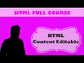 html content editable attribute True content editable in html hindi