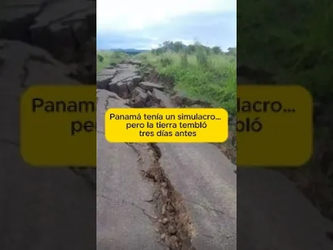 Panamá tenía un simulacro… pero la tierra tembló tres días antes. #panama #temblor #terremoto